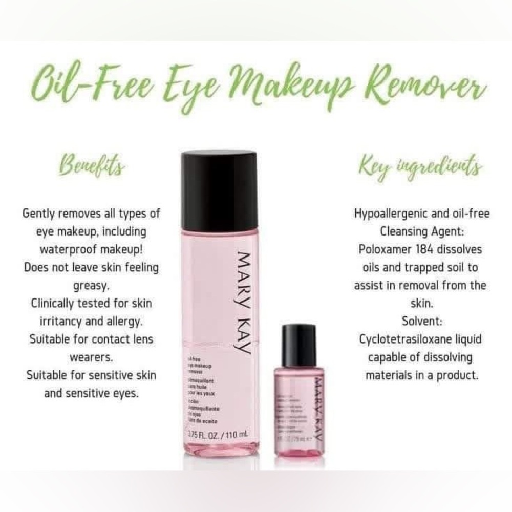 Mary Kay Gentle Oil free Eye Makeup Remover Set Spring sale